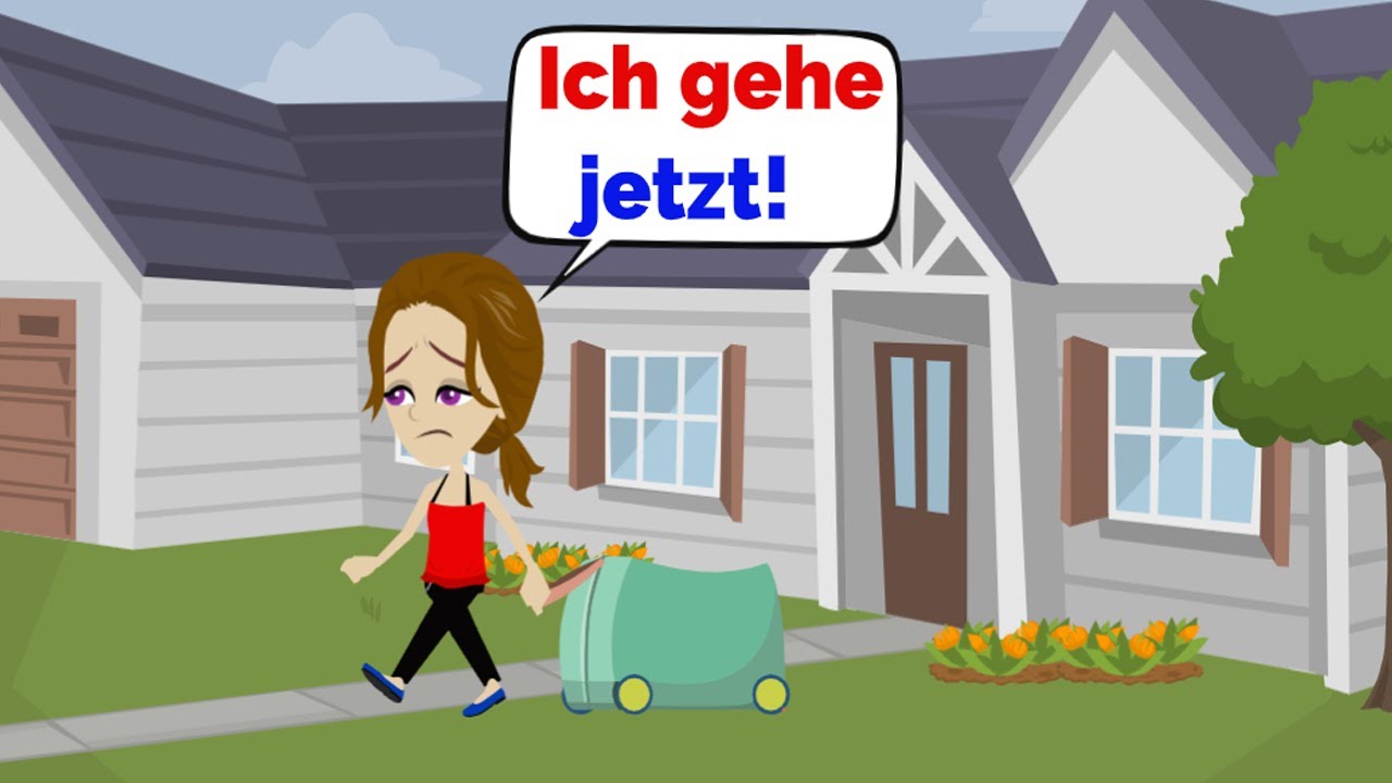 Mila verlässt das Haus | Deutsch learn | Simple German Conversations | German Real-Life Dialogues |