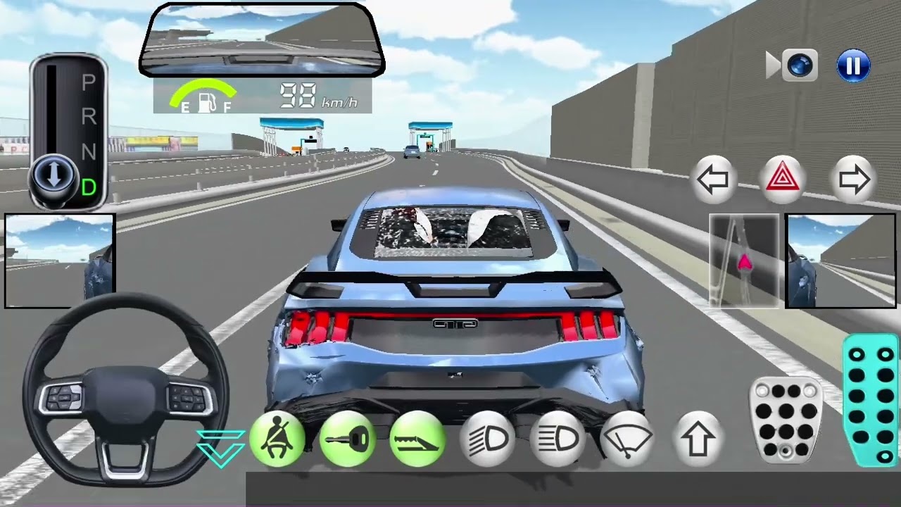 Car accident 3d driving class #subscribe #automobile #games