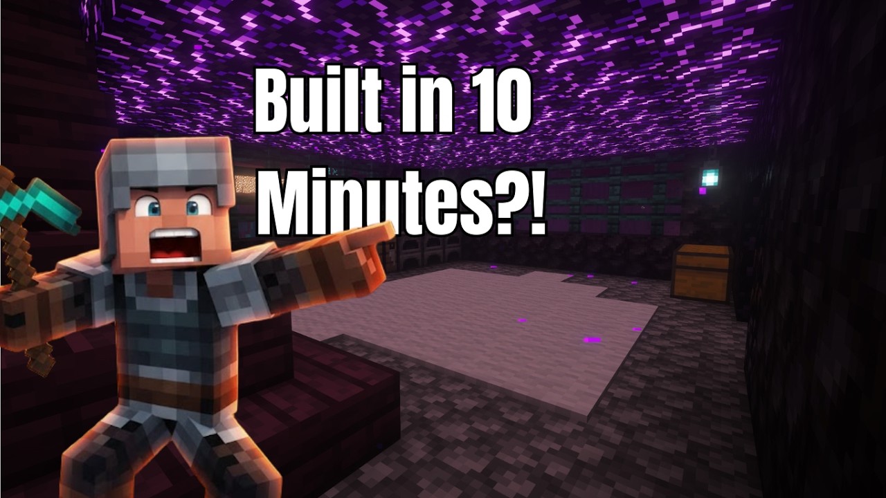 Relaxing Minecraft Nether House Build – Cozy & Simple Design
