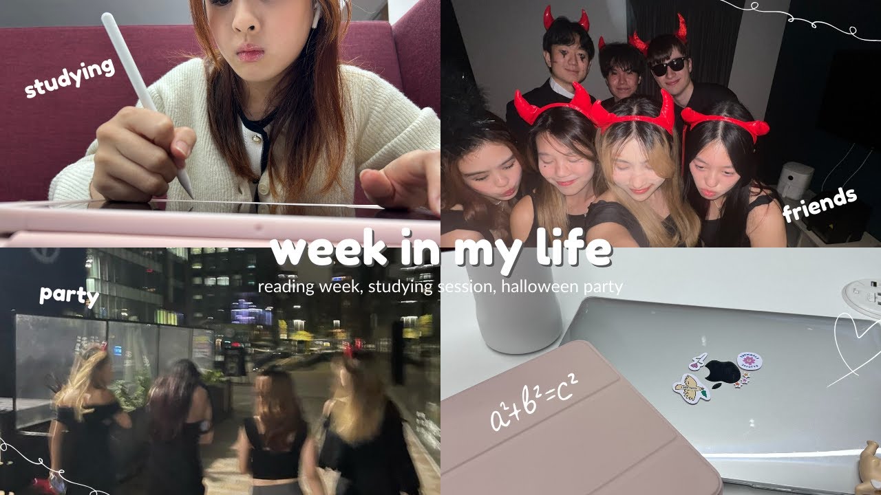 week in my life | uni student vlog, reading week, studying, halloween party, life in Manchester 🇬🇧