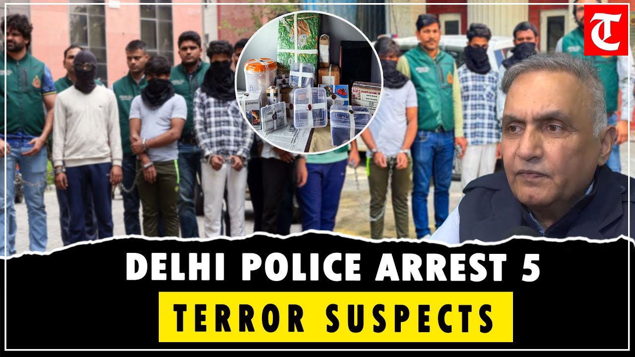 Pan-India Radical Network Busted: Delhi Police Arrest 5, Weapons and Explosives Seized
