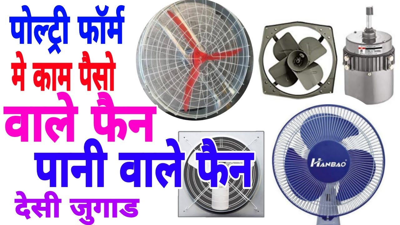 पोल्ट्री शेड में पानी वाले फैन कैसे लगाये | water fan in poultry