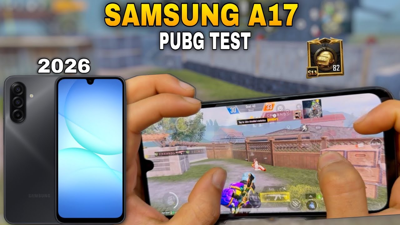 Samsung A17 Pubg Test !!🤩🔥 | Samsung A17 Pubg Graphics Test | Gyro Test | Battery Test | Lag Test