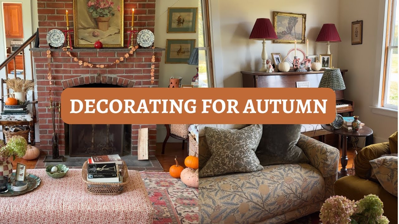 Decorate for fall with me in my old Vermont cottage