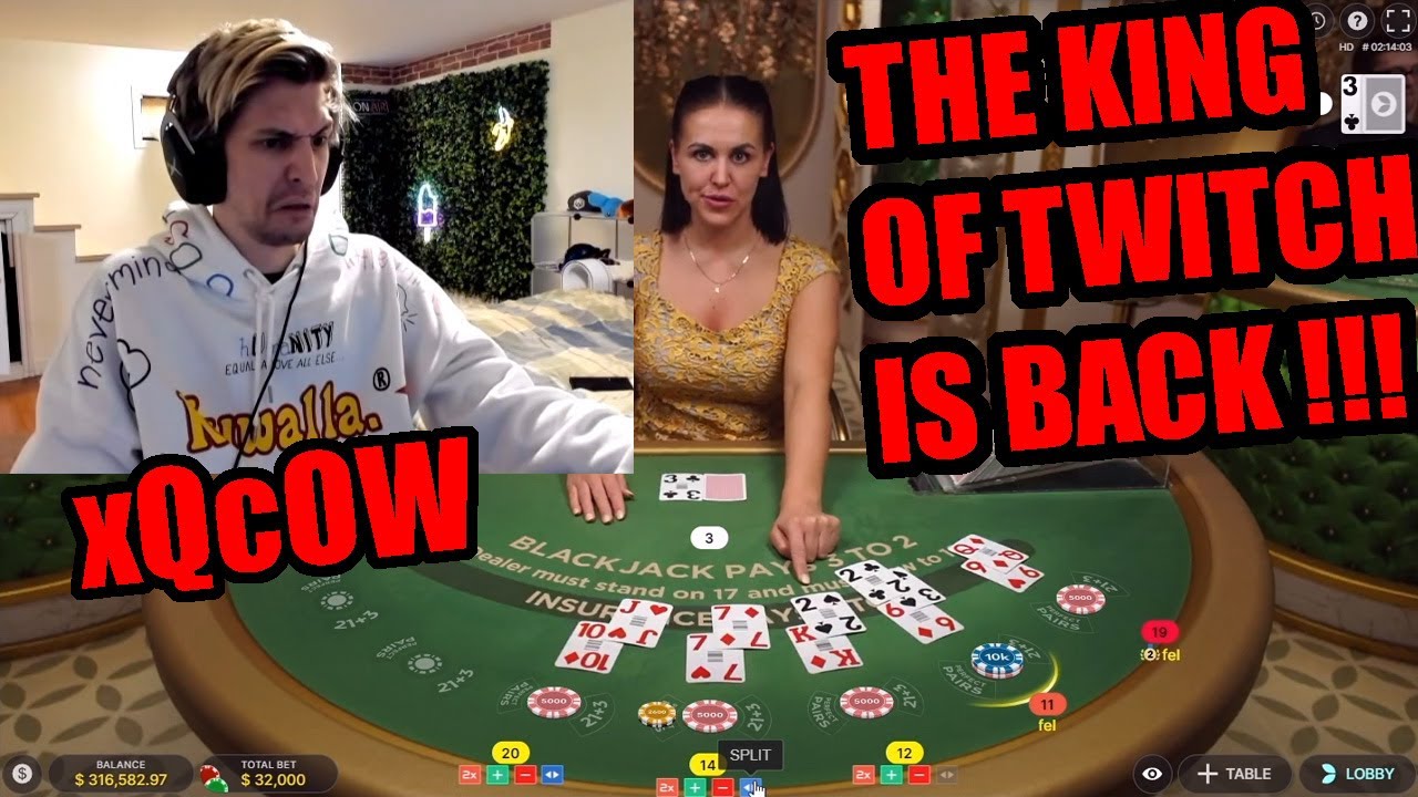 xQc GAMBLING IS BACK !!!  High Stakes BlackJack
