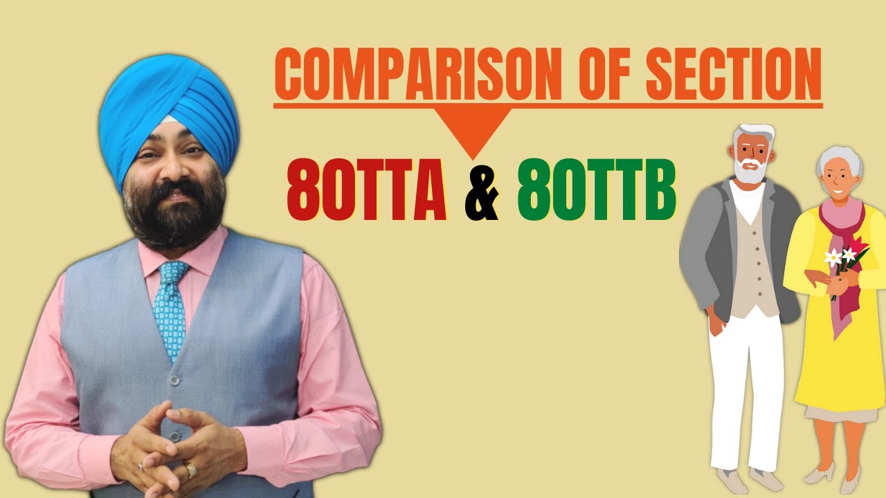 Comparison between Section 80TTA and Section 80TTB