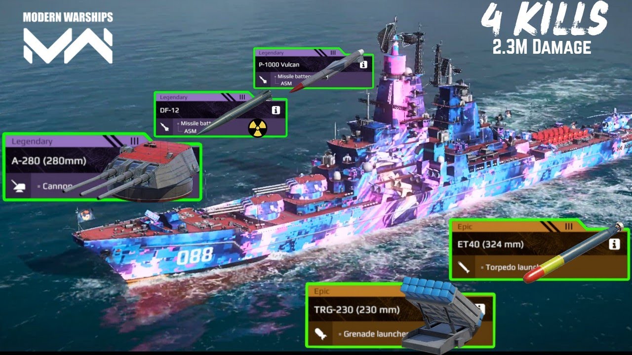 RF ADMIRAL ISAKOV - Most Burtal Russian BB 🔥- 400k Burst Damage ☠️ - modern warships 