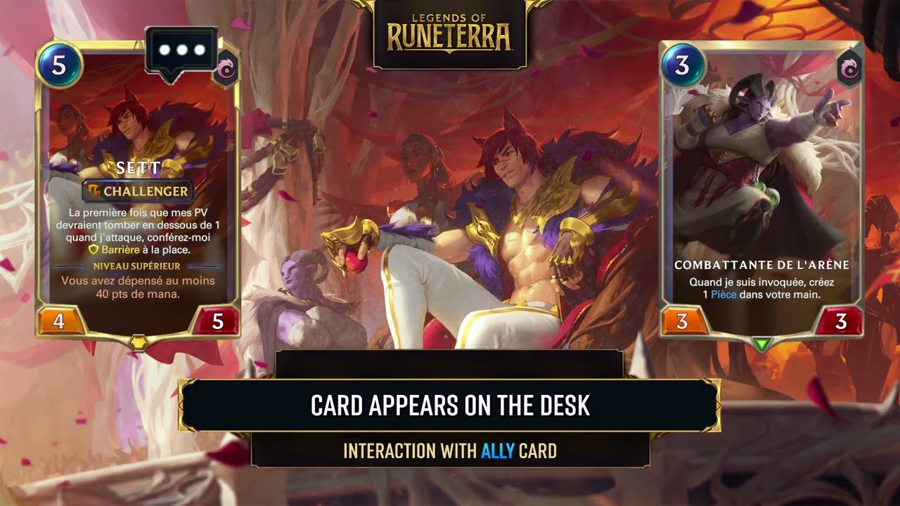 Sett (French) — Dialogue Interactions in LoR (Legends of Runeterra)