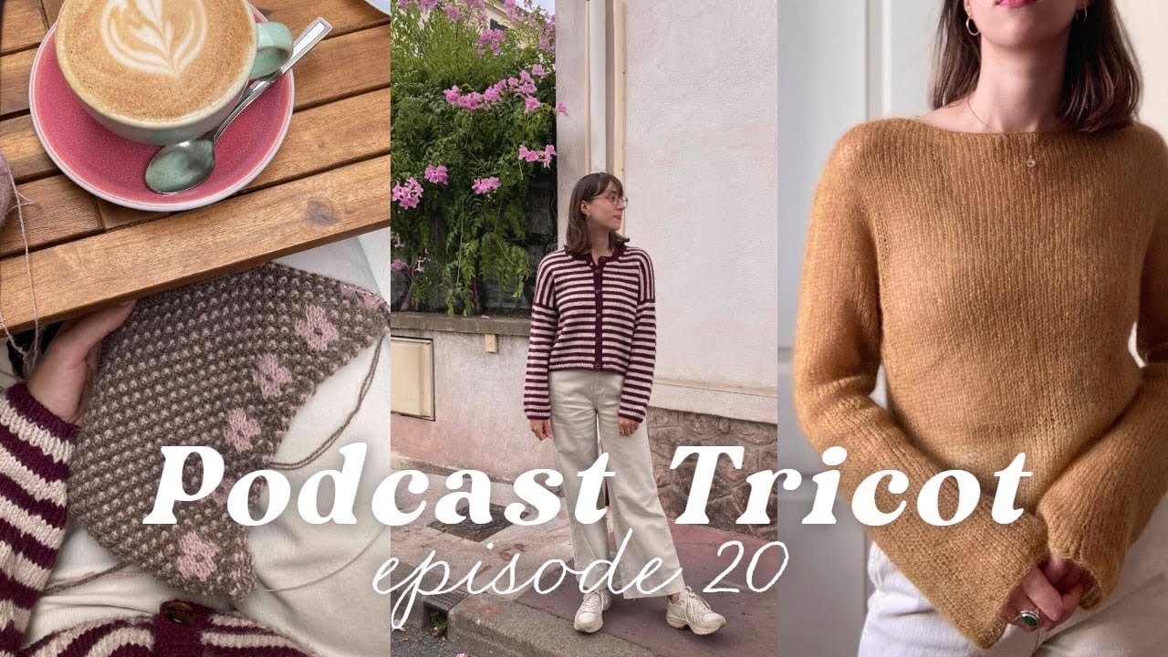 podcast tricot 20 - olga jacket, blouse no 1, socktober, pressed flowers et 5k giveaway!