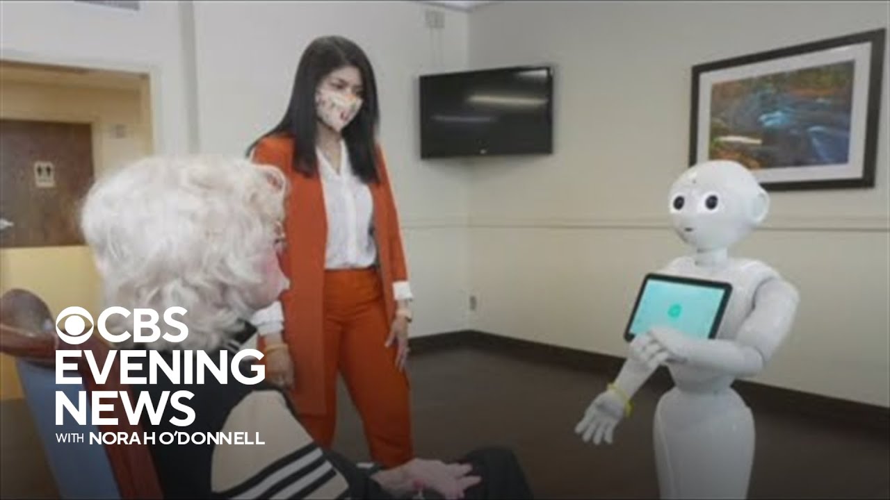 Nursing home uses robot to help patients with dementia