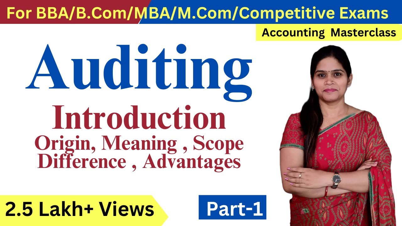 Auditing | Meaning | Scope | Objective | Limitations | Audit | Classification Part-1 | B.Com | BBA |