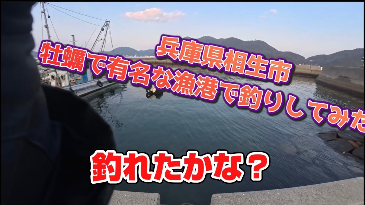兵庫県相生市　牡蠣で有名な漁港で釣りしてみた。