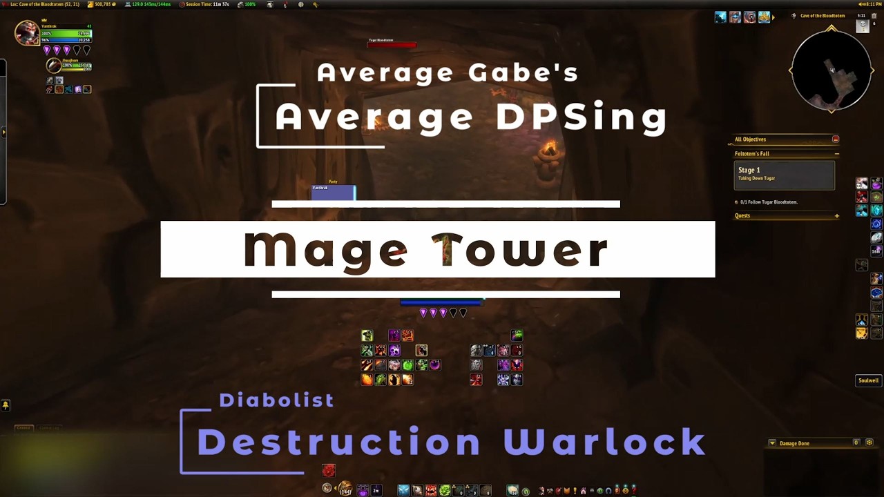 Destruction Warlock | Mage Tower | TWW 12.0 Midnight Pre-Patch