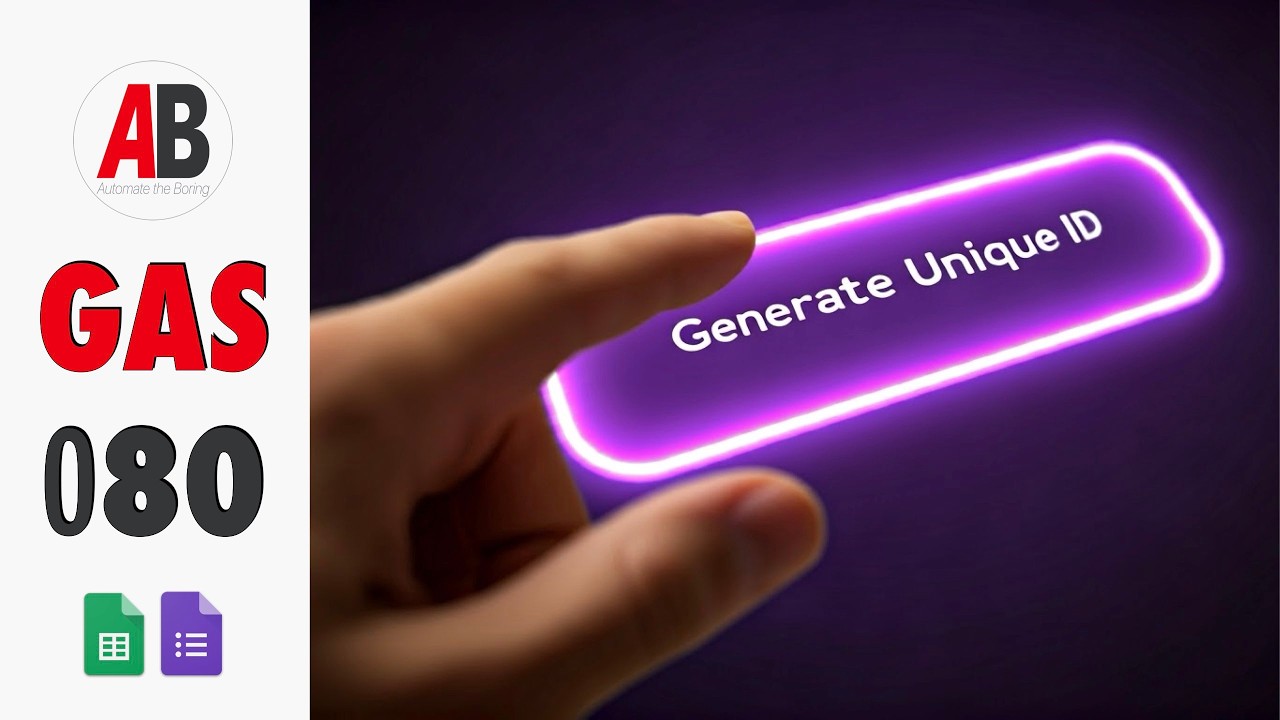 Add Unique ID to Google Forms Confirmation Message:GAS080