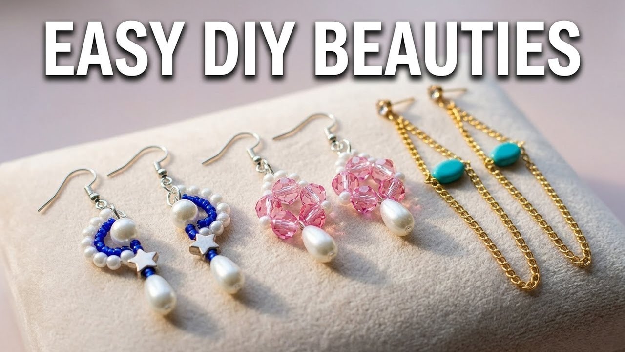 3 Easy Beaded Earrings for Beginners &vert; DIY Seed Bead Jewelry Tutorial