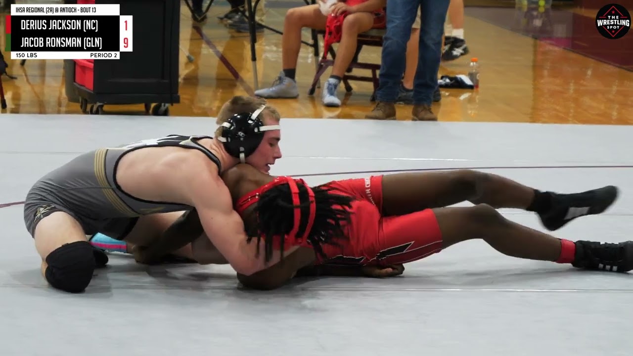 Jacob Ronsman of Grayslake North [G] v. Derius Jackson of North Chicago [R] (150)