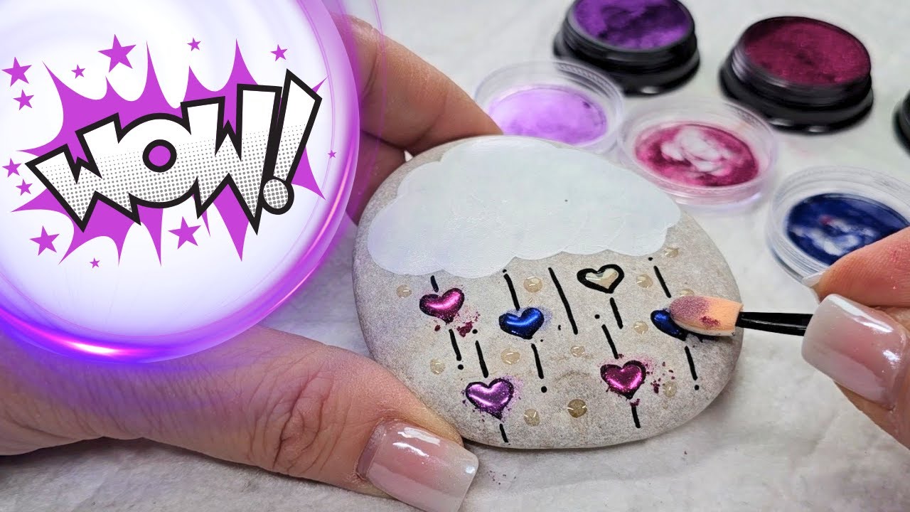 Rock Painting - Lovely Little Cloud! 💗