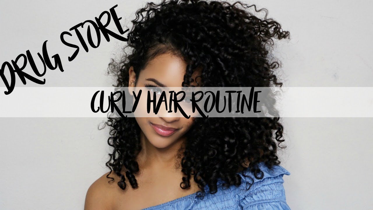 My Drug Store Curly Hair Routine.