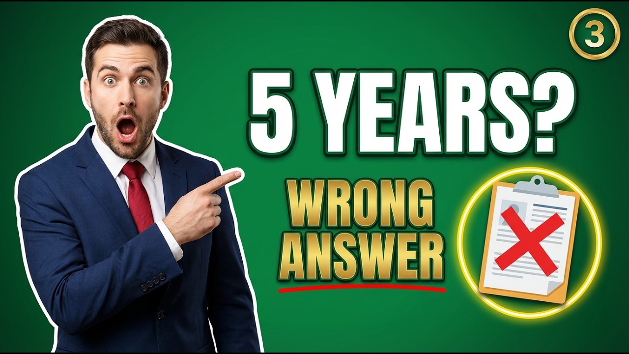 Where Do You See Yourself in 5 Years? | Recruiter Interview Strategy