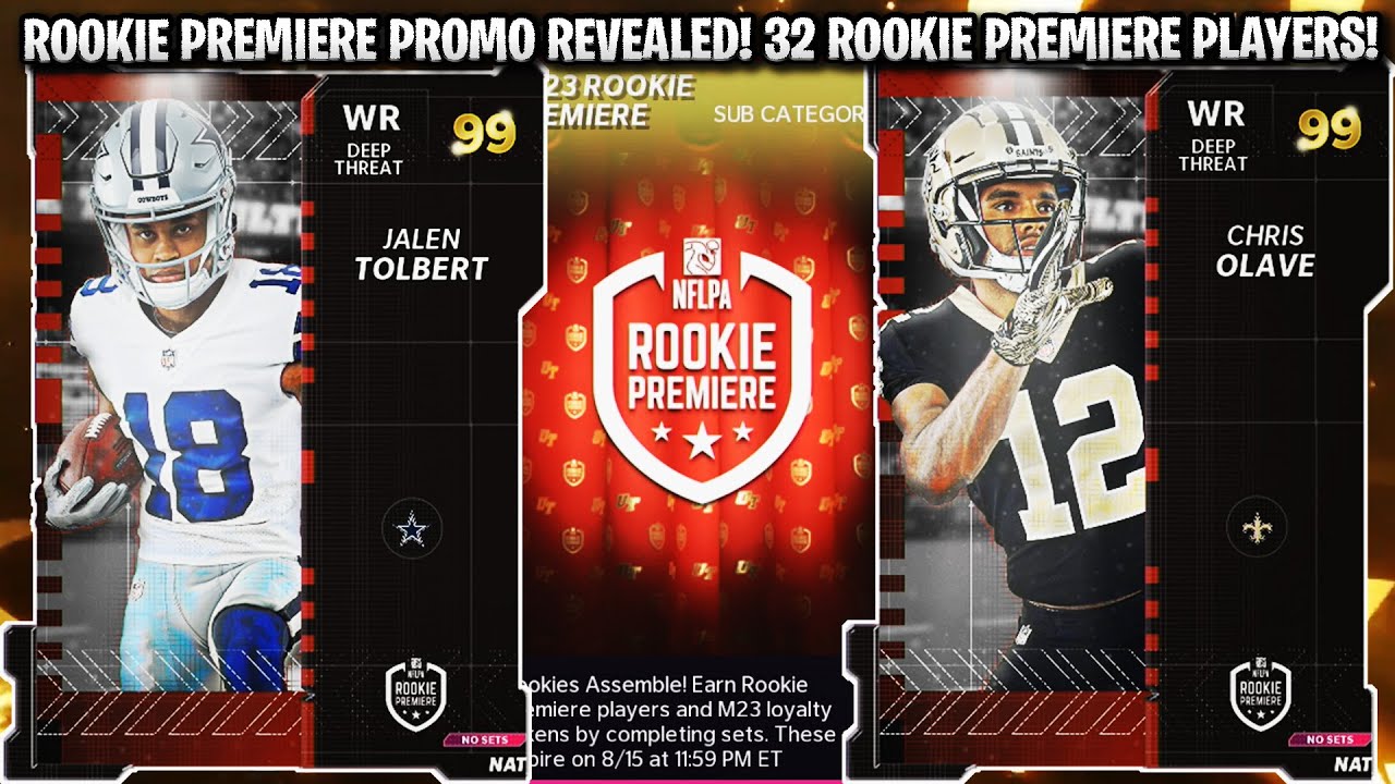 ROOKIE PREMIERE PROMO REVEALED! 32 ROOKIE PREMIERE PLAYERS! | MADDEN 22 ULTIMATE TEAM