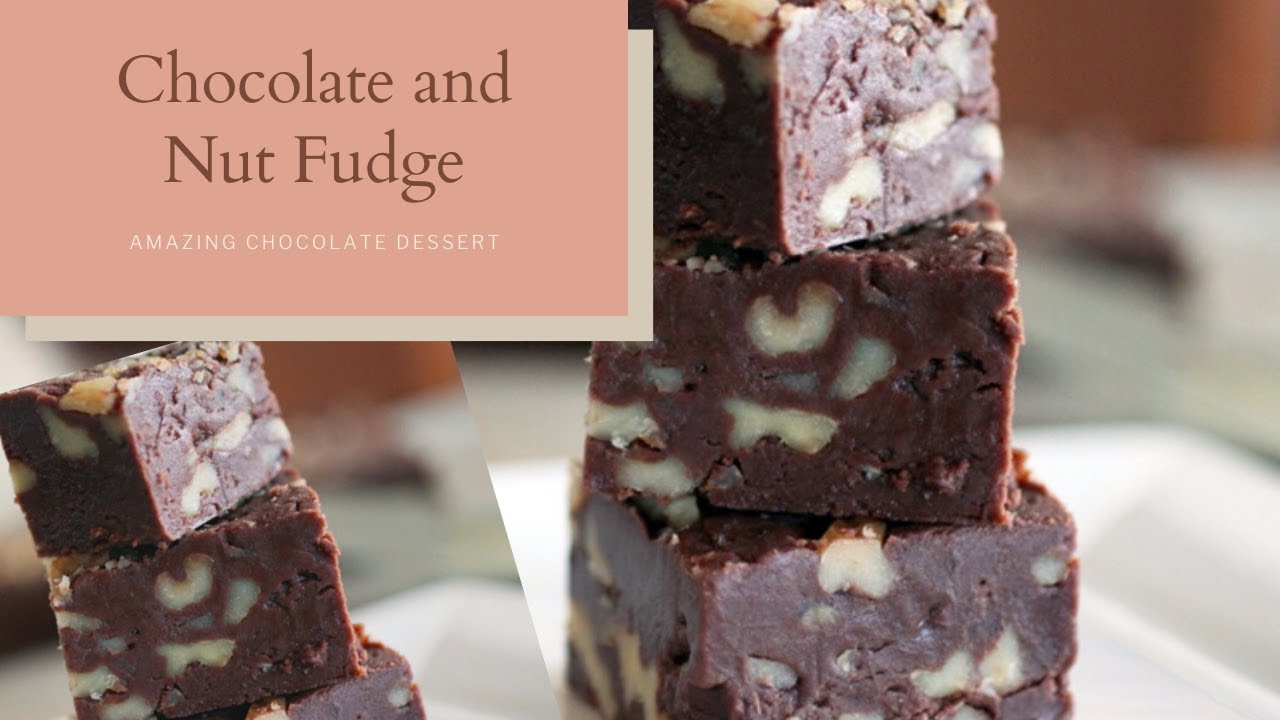 Chocolate and Nut Fudge(Perfect for gift giving)| चॉकलेटऔर मेवा की मिठाई  |Chocolate Special Dessert