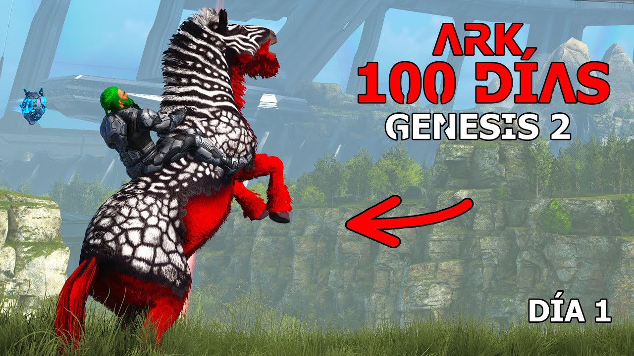 SOBREVIVIENDO 100 DÍAS ARK GENESIS 2!! NUEVA SERIE y nuevo mundo con nuevos dinosaurios y... ¿gente?
