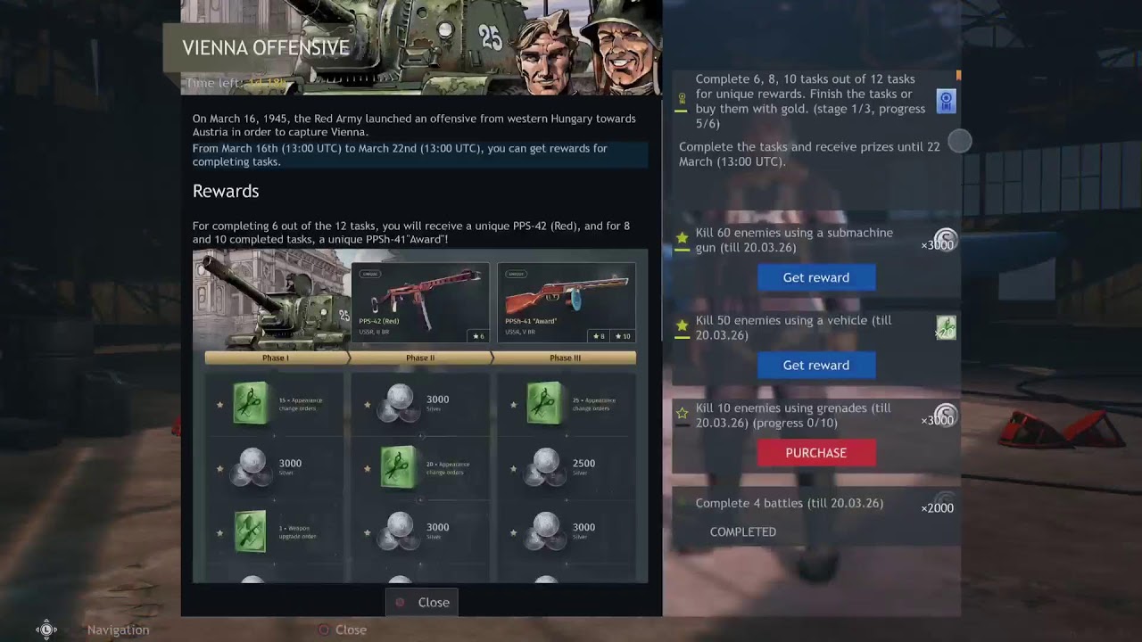 Enlisted Vienna Offensive quest grinding.