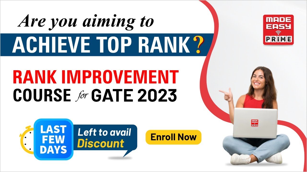 Rank Improvement Course For GATE 2023 | MADE EASY