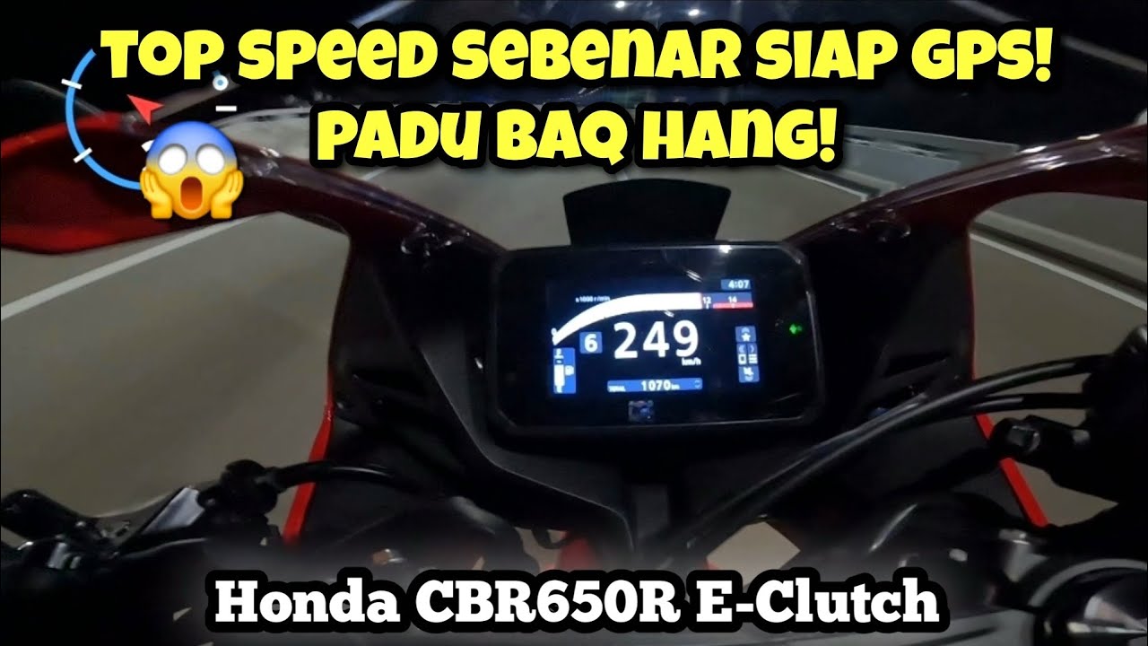 Honda CBR650R E-Clutch 2025 Malaysia | KECERAHAN LAMPU | TOP SPEED | GPS |