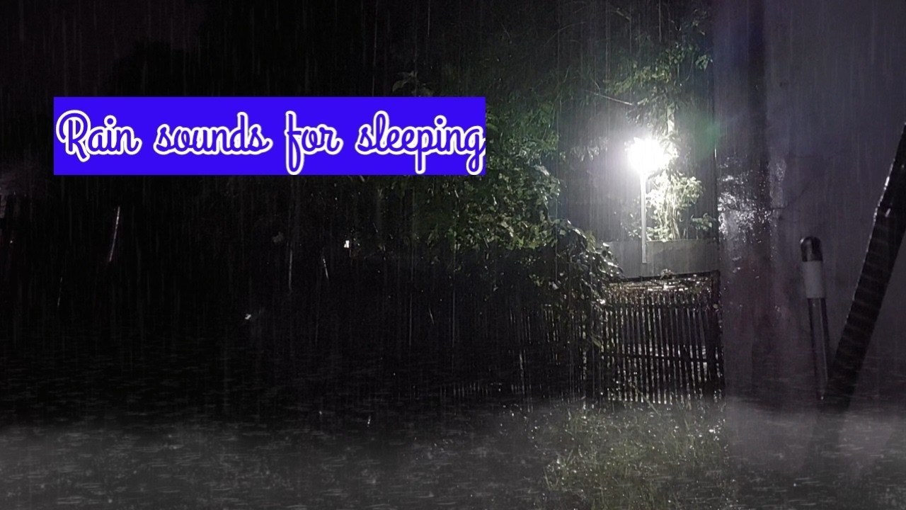 GENTLE night rain 1 hour 