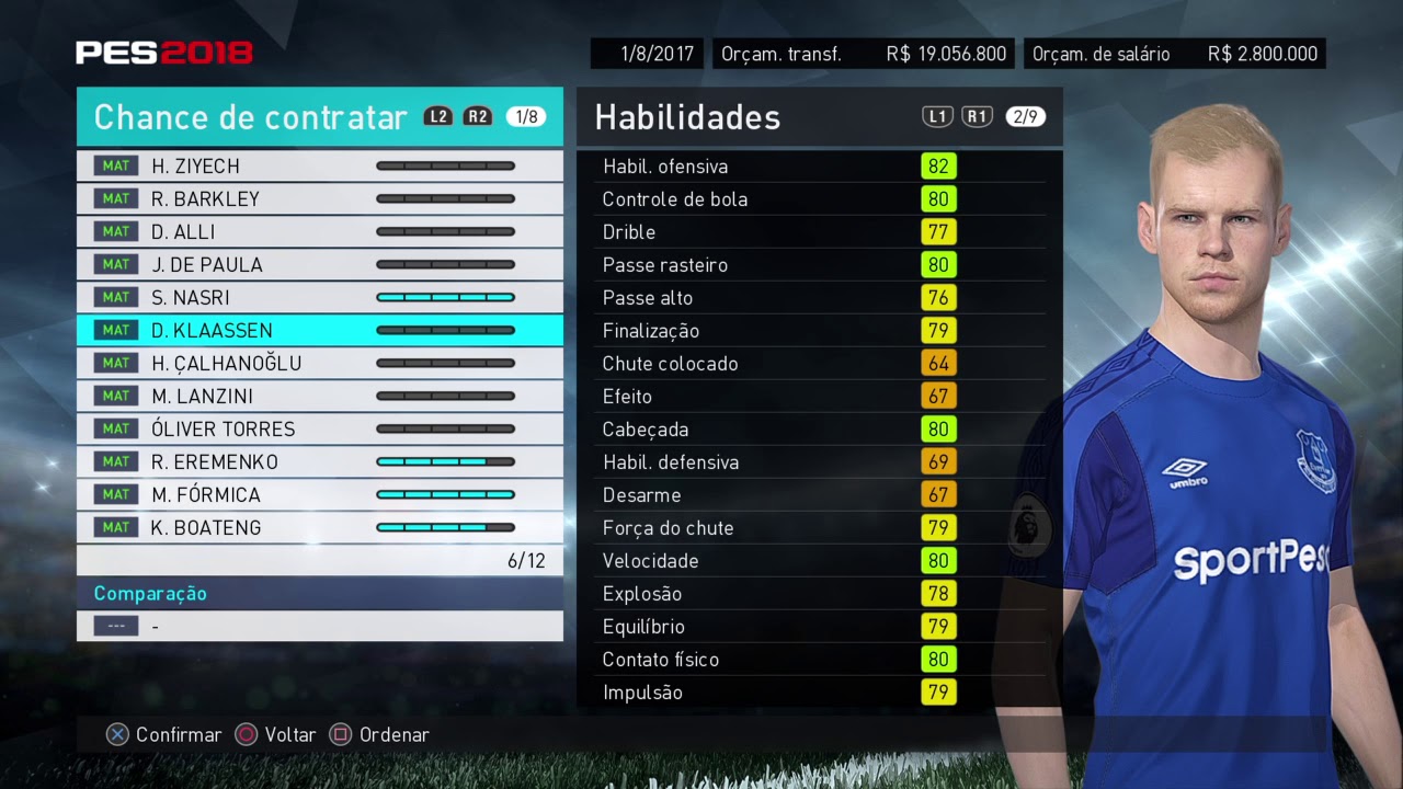 PES 2018 - OS MELHORES MEIA ATACANTES PARA MASTER LEAGUE