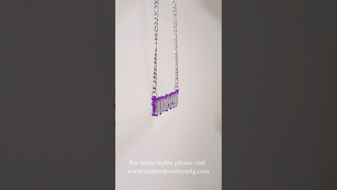 Custom acrylic name necklace