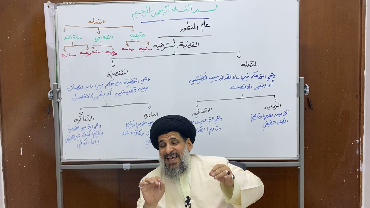 دروس في علم المنطق - القضية الشرطية - سماحة السيد ناصر الحسيني حفظه الله ورعاه