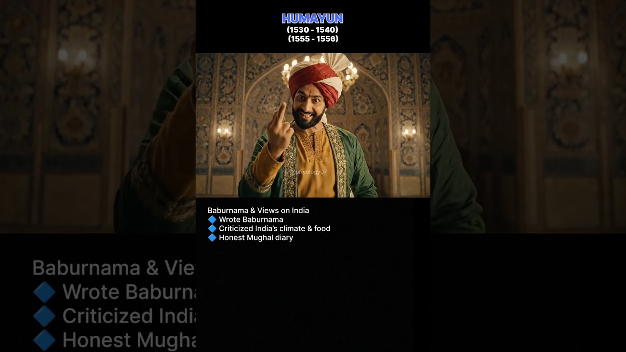 Humayun (Mughal Empire) Medival history #veo3 #ancientindia #viral #aishorts #anime #history #mughal