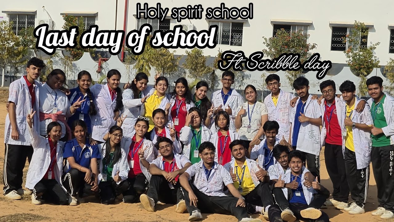 Scribble day • Class XII 2025-26 batch is Officially Signing off • HOLY SPIRIT SCHOOL• since 2011-26