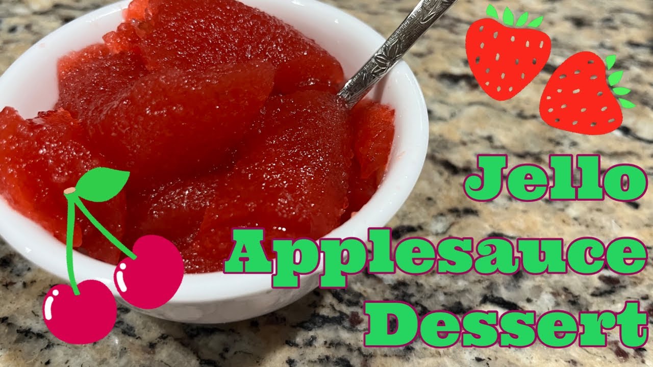 Jello Applesauce Dessert - Easy, Fun, & Kid Friendly Recipe!  Great to make and take! Jello Salad