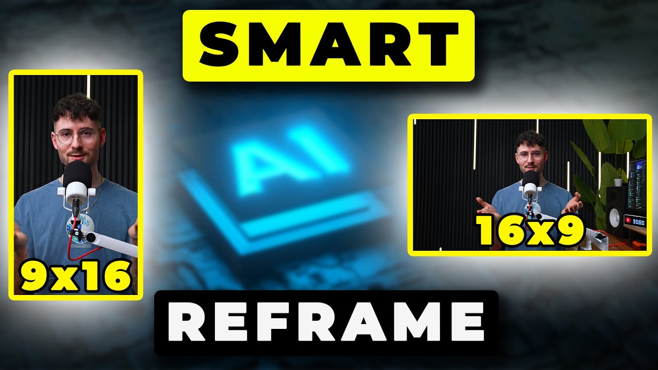 SMART REFRAME with AI in Davinci Resolve | Tutorial