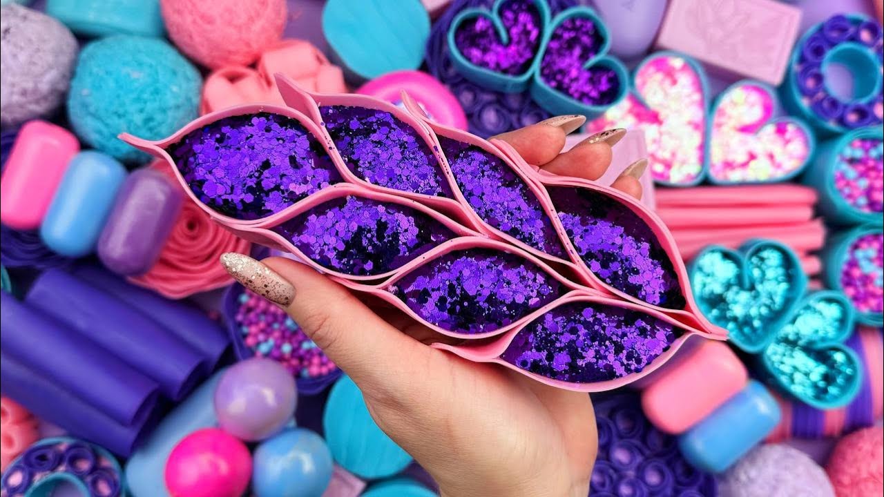 ASMR SOAP | Pink & Purple The Soap ASMR Collection, Calming, Relaxing, Asmr Sounds, Satisfying video