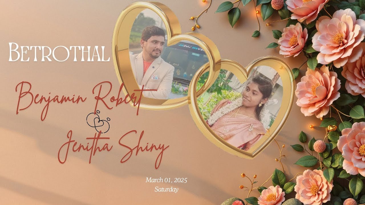 Benjamin Robert - Jenitha Shiny | ENGAGEMENT | Live Stream | 01.03.2025