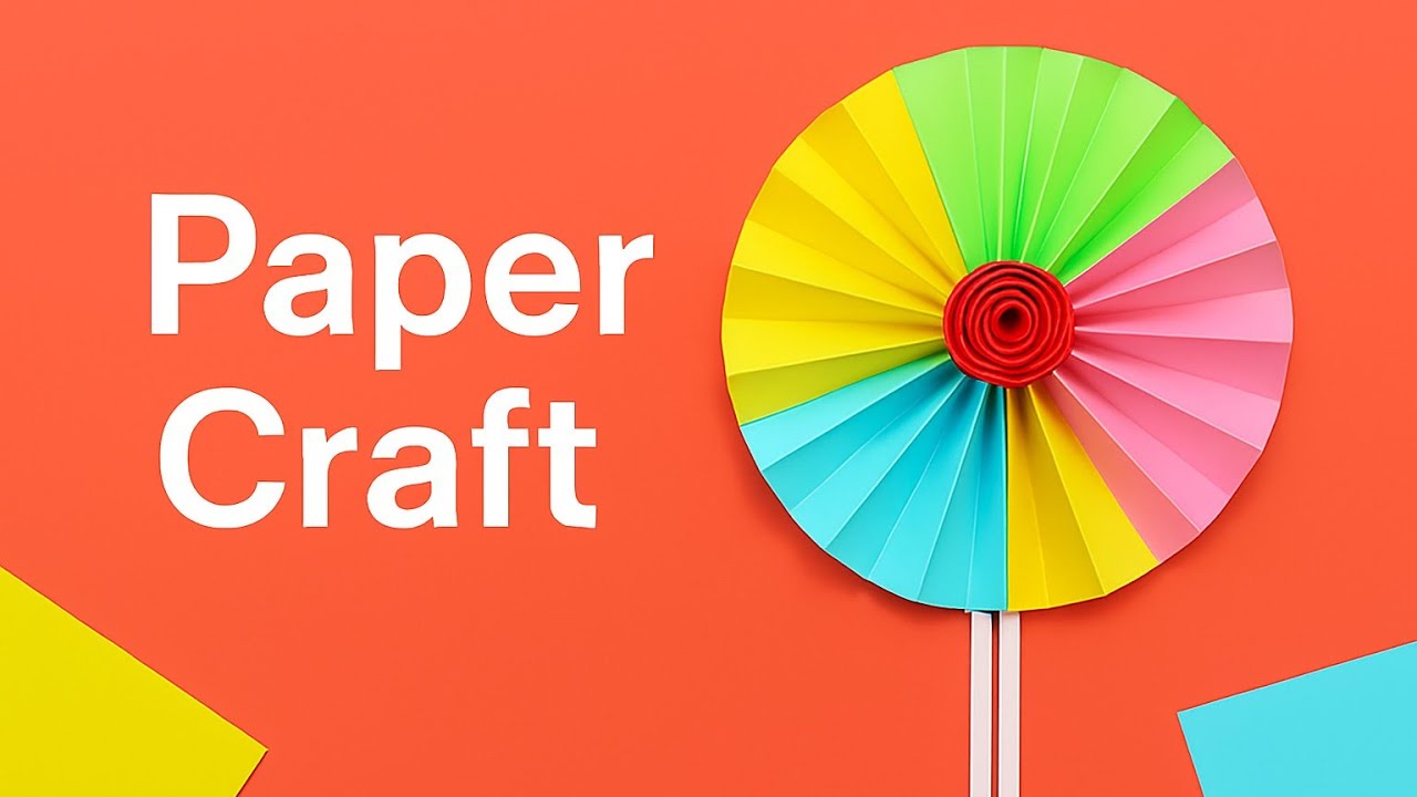 Fold the paper... and it turns into this beautiful craft ✂️📄✨