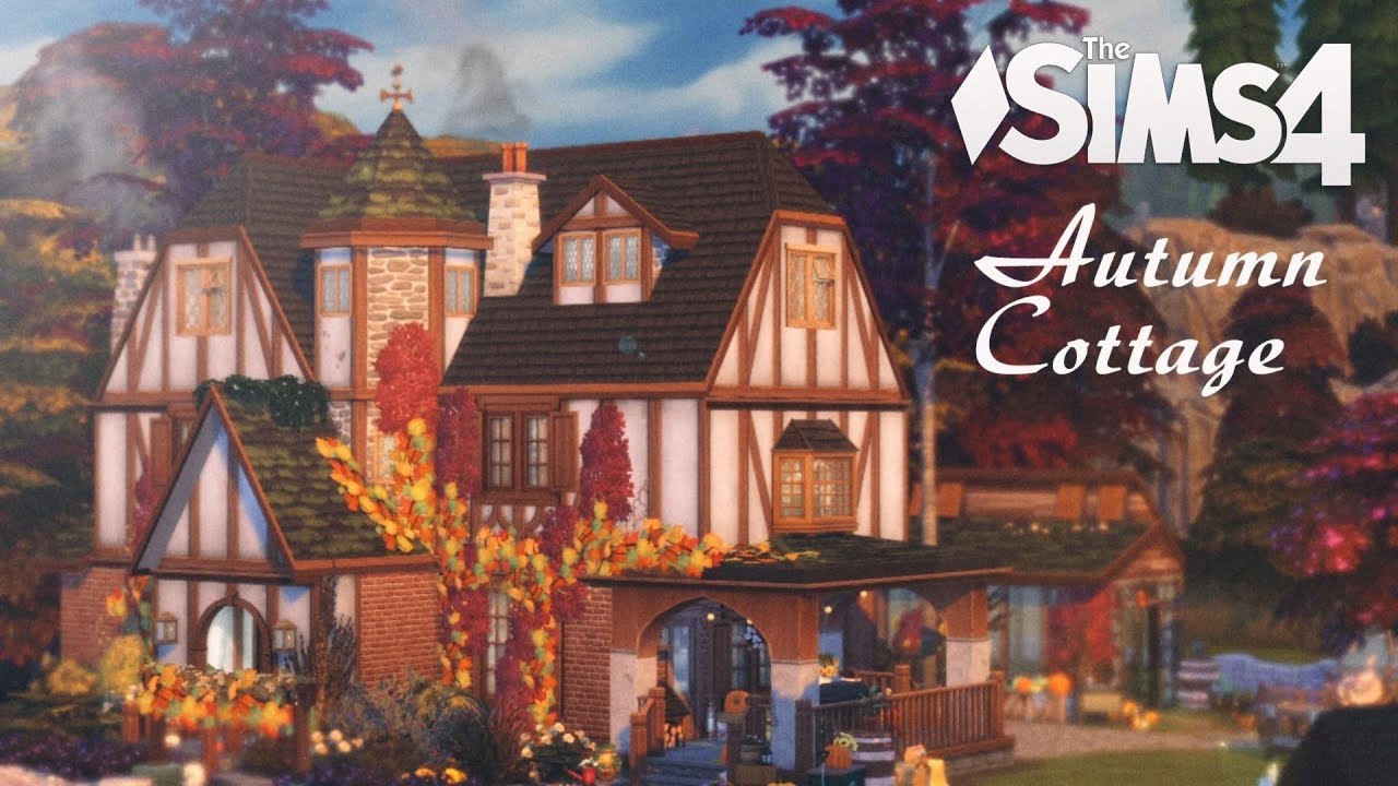 🍁 Autumn Charming Cottage 🍁 (noCC) the Sims 4 | Stop Motion