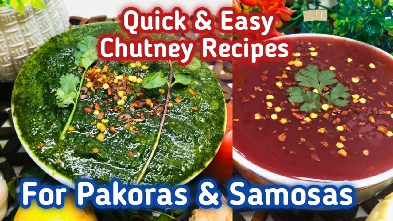 Quick Chutneys For Pakoras & Samosas  Iftari Idea Ramadan Recipe | Pakoray Ki Chutney 2 Ways 