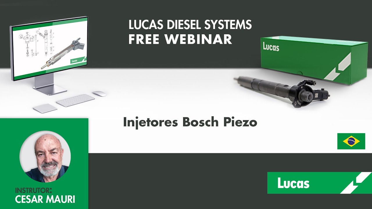 WEBINAR TÉCNICO | CESAR MAURI - INJETORES BOSCH PIEZO | LUCAS DIESEL TRAINING