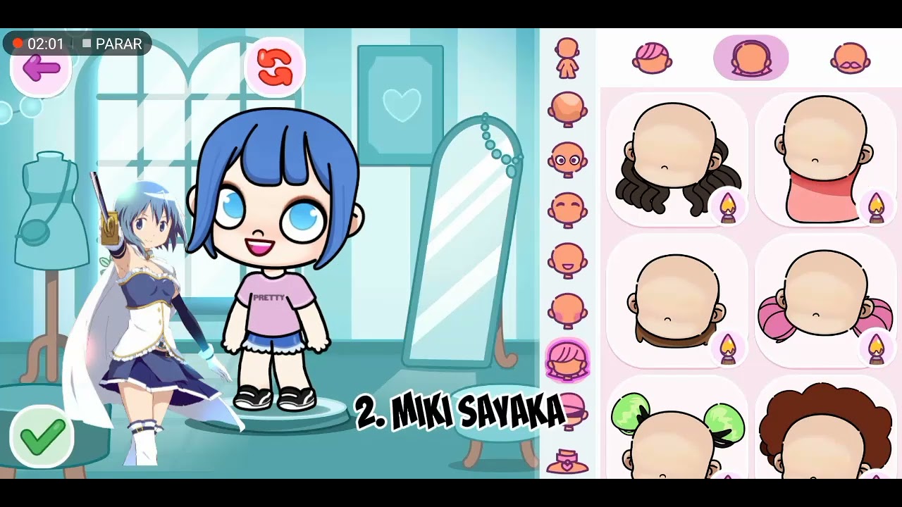 como fazer as personagens de madoka magica no avatar world parte 1 #avatarworld #madoka