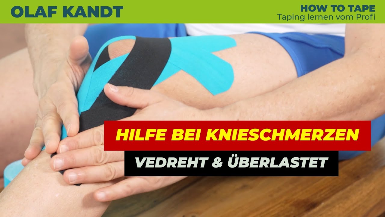 Knie überlastet? Kinesiologisches Tape gegen Schmerzen & Instabilität