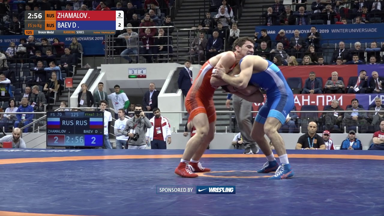 BRONZE FS - 70 kg: R. ZHAMALOV (RUS) v. D. BAEV (RUS)