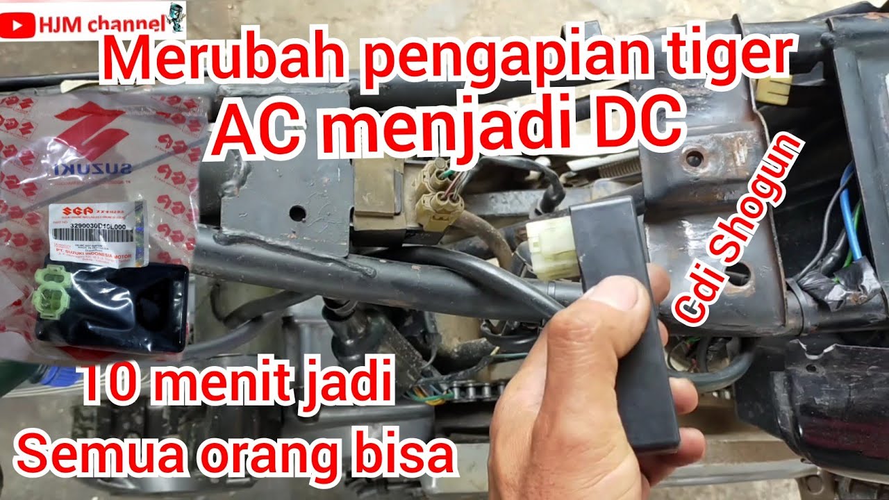 Cara merubah pengapian tiger AC menjadi DC
