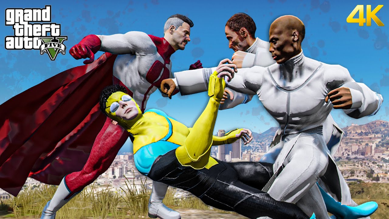 GTA 5 - Omni-Man & Invincible VS Viltrumite Soldiers