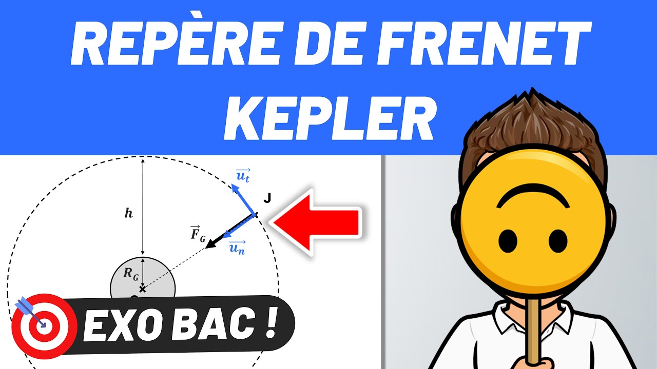 MOUVEMENT d'un SATELLITE ✅ Kepler, Frenet, Gravitation 🎯 Exercice BAC 💪 Terminale Spécialité