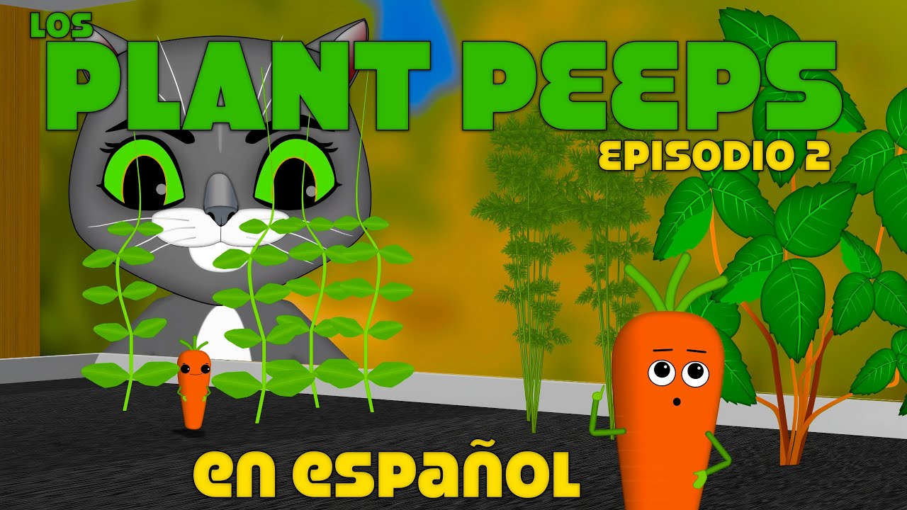 Los Plant Peeps 🍃 contra El Gatito ! -caricaturas para niños-